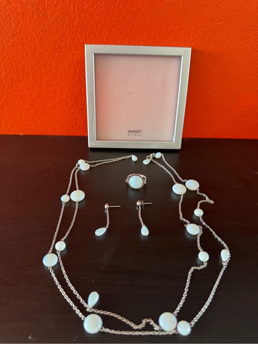 Swatch Set with White Opalescent Stones